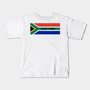 Cape Town City in South African Flag Kids T-Shirt